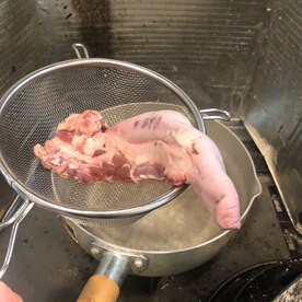 鹿タンのさっぱりおつまみ 白髪ネギ添え レシピ 作り方 By Baltic B 楽天レシピ